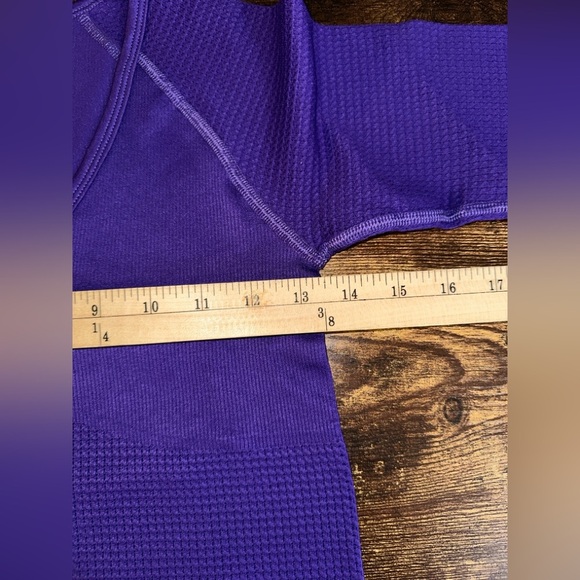 Free People Movement Top Bail Out Womens M/L Long Sleeve Layer Henley Crop Top N - Picture 10 of 13